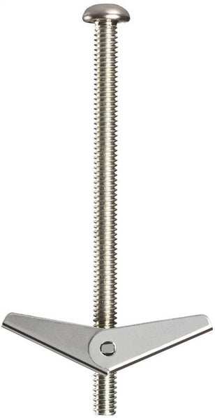 COBRA ANCHORS 082Y Spring Toggle Bolt, 3 in L, Steel, 68 lb