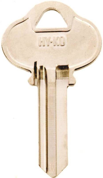 HY-KO 11010S4 Key Blank, Brass, Nickel, For: Sargent Cabinet, House Locks and Padlocks