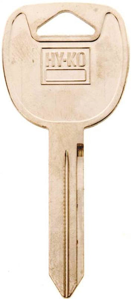 HY-KO 11010B102 Key Blank, Brass, Nickel, For: Automobile, Many General Motors Vehicles