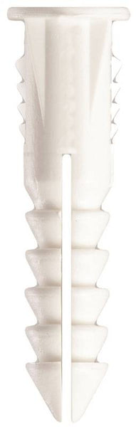 COBRA ANCHORS 187R Screw Anchor, #6-8 Thread, 1 in L, Polyethylene, 100 lb