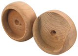 Prime-Line N 6794 Closet Pole Socket, Wood, Unfinished