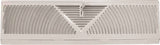 ProSource BB-18W Baseboard Register, 18 in L, 4-1/2 in W, 60 deg Air Deflection, Steel, White