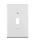 Leviton 88101 Wallplate, 3-1/2 in L, 5-1/4 in W, 1 -Gang, Thermoset Plastic, White, Smooth