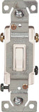 Eaton Wiring Devices 1303-7W Toggle Switch, 15 A, 120 V, Polycarbonate Housing Material, White