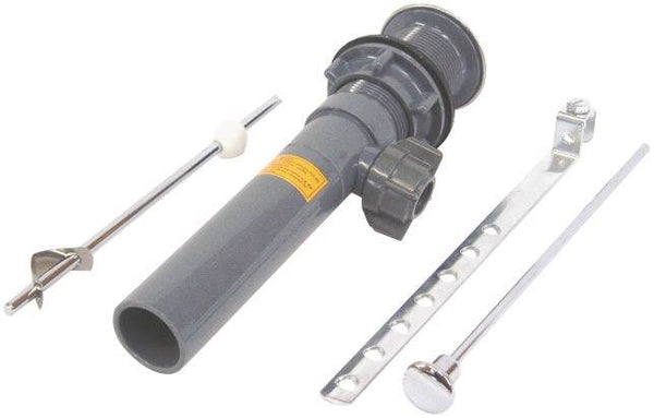 US Hardware P-139C Pop-Up Drain, ABS, Black, Chrome