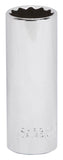 Vulcan MT6528541 Drive Socket, 13/16 in Socket, 1/2 in Drive, 12-Point, Chrome Vanadium Steel, Chrome