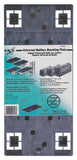Gibraltar Mailboxes PLMB0060 Universal Mailbox Mounting Board, Plastic, Black