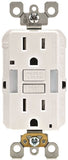 Leviton R92-GFNL1-00W GFCI Duplex Receptacle with Guide Light, 2 -Pole, 15 A, 125 V, Back, Side Wiring, NEMA: 5-15R