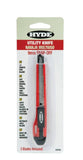 HYDE 42045 Utility Knife, 9 mm W Blade, Stainless Steel Blade, Blue Handle