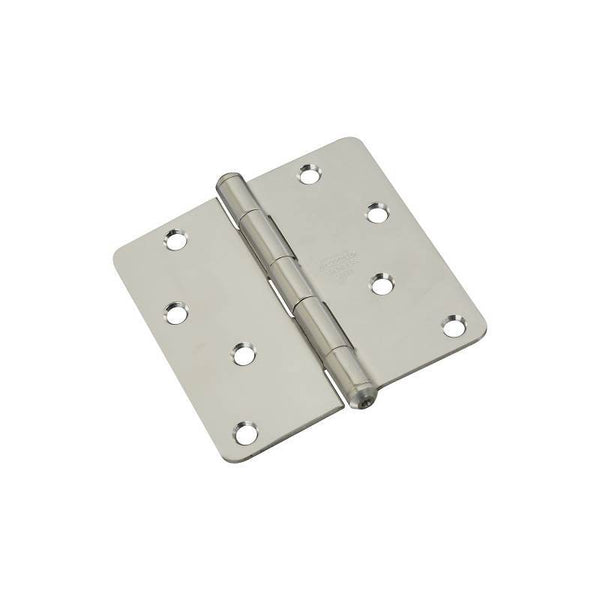National Hardware N225-953 Door Hinge, Stainless Steel, Stainless Steel, Non-Rising, Removable Pin, 55 lb