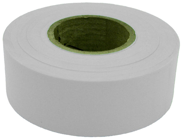 CH Hanson 17020 Flagging Tape, 300 ft L, 1-3/16 in W, White, Polyethylene