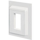 BUILDERS EDGE 3SMR68TW Mounting Block, 11-1/2 in L, 9-1/16 in W, Fiber Cement, White