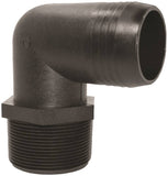 GREEN LEAF EL112P Hose to Pipe Elbow, Polypropylene, Black