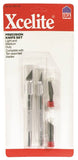 Xcelite XNS100 Hobby Knife Set, 5-13/16, 5-3/4 in L Blade