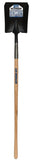 SEYMOUR 49332 Square Point Shovel, 9-1/2 in W Blade, 14 ga Gauge, Steel Blade, American Ashwood Handle, D-Shaped Handle