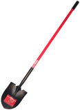 BULLY Tools 62515 Shovel, 9 in W Blade, 14 ga Gauge, Steel Blade, Fiberglass Handle, Comfort Grip Handle, 50 in L Handle