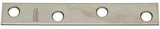 National Hardware N114-405 Mending Brace, 4 in L, 5/8 in W, 0.08 in Gauge, Steel, Zinc, Screw Mounting