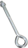 National Hardware N347-682 Eye Bolt, 5/8 in Thread, 3-3/4 in L Thread, 1-1/4 in ID Dia Eye, 560 lb Working Load, Steel
