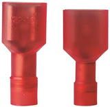 GB 20-151P Disconnect Terminal, 600 V, 22 to 16 AWG Wire, 1/4 in Stud, Vinyl Insulation, Red