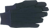 BOSS 4020-L Regular Weight Work Gloves, Unisex, L, Straight Thumb, Knit Wrist Cuff, Cotton/Poly, Brown