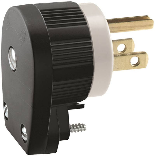 Eaton Wiring Devices AH6265 Electrical Plug, 2 -Pole, 15 A, 125 V, NEMA: NEMA 5-15P, Black/White