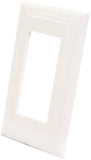 US Hardware E-122C Wallplate, Plastic, White