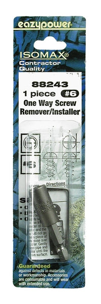 EAZYPOWER 88243 One Way Screw Remover, #6 Bolt/Screw, HSS