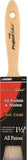 Linzer WC 1140-1.5 Paint Brush, 1-1/2 in W, 2-1/2 in L Bristle, Varnish Handle