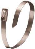 GB 45-306SS Cable Tie, 304 Stainless Steel, Silver