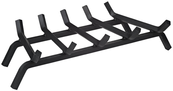 Simple Spaces LTFG-W27-X 27'' Fireplace Grate, 5-Bar, Steel/Wrought Iron