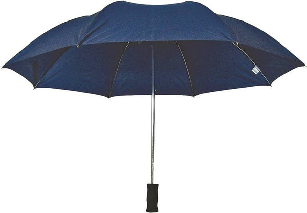 Diamondback Compact Rain Umbrella, Nylon Fabric, Navy Fabric, 21 in
