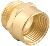 Gilmour 807704-1001 Hose Adapter, 3/4 x 3/4 in, MNH x FNPT, Brass, For: Garden Hose
