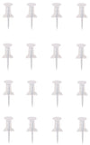 ProSource PH-122262-PS Push Pin, 23 mm L, Plastic, Clear, Round Head