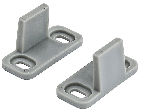 National Hardware N187-094 Double Guide, Aluminum, Gray, Floor Mounting