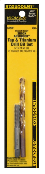 EAZYPOWER 83260 Tap and Drill Set, Titanium