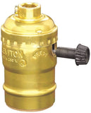 Leviton R50-10083-016 Socket Lamp Holder, Aluminum/Brass Housing Material