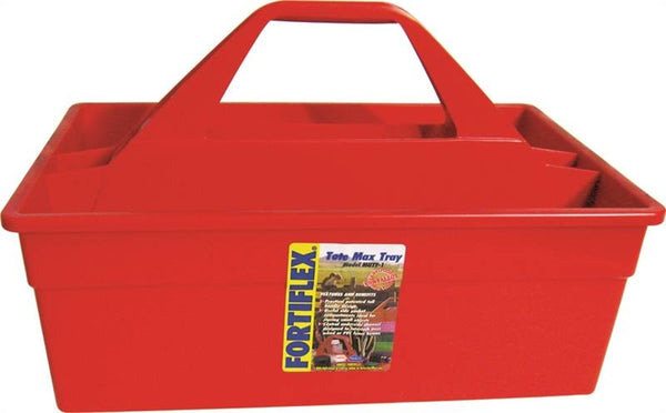 FORTEX-FORTIFLEX 1300702 Tool Carrier Tote, 22 in L, 27 in W, Red