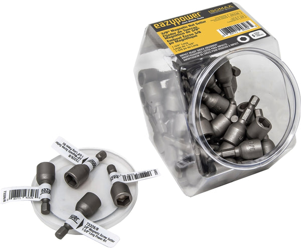 EAZYPOWER 00326 SAE Magnetic Nutsetter, 3/8 in Drive, Hex Drive, 1-5/8 in L