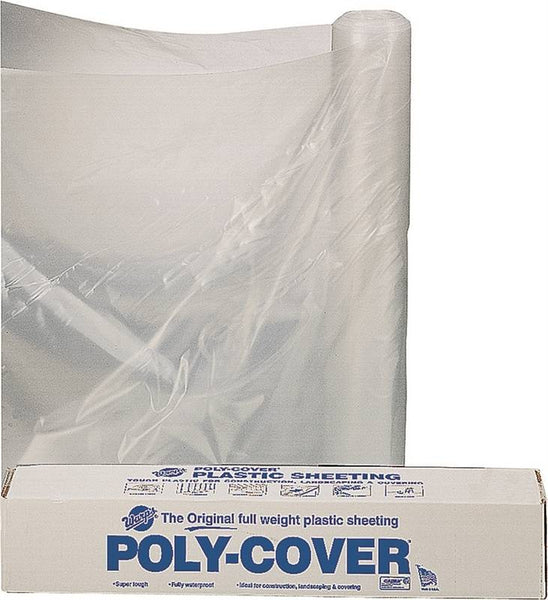 ORGILL POLY 4X16-C Poly Film, 100 ft L, 16 ft W, Clear