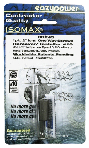 EAZYPOWER 88245 One Way Screw Remover, #10 Bolt/Screw, HSS