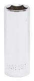 Vulcan MT6507164 Drive Socket, 17 mm Socket, 3/8 in Drive, 6-Point, Chrome Vanadium Steel, Chrome