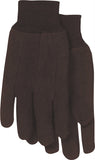 BOSS 4020-6 Classic Protective Gloves, L, Straight Thumb, Clute-Cut, Knit Wrist Cuff, Polyester, Brown