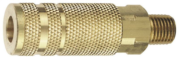 Tru-Flate 13-425 Coupler, 1/4 in, MNPT, Steel