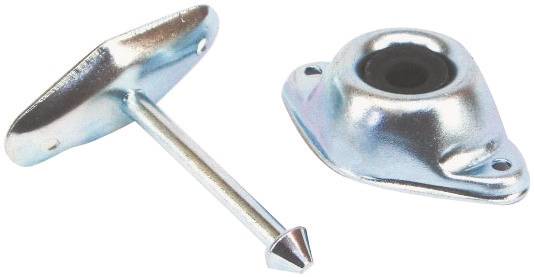 US Hardware RV-713C Door Catch, 3 in, Steel, Mill
