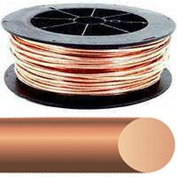 Southwire 4SOLX200BARE Electrical Wire, Solid, 4 AWG Wire, 200 ft L, Copper Conductor