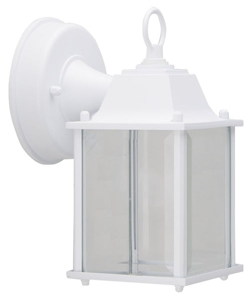 Boston Harbor 0038-WD-WH Outdoor Wall Lantern, 120 V, 6.65 W, LED Lamp, 320 Lumens, 3000 K Color Temp
