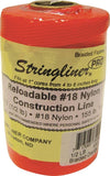 Stringliner Pro Series 35459 Construction Line, #18 Dia, 500 ft L, 165 lb Working Load, Nylon, Fluorescent Orange