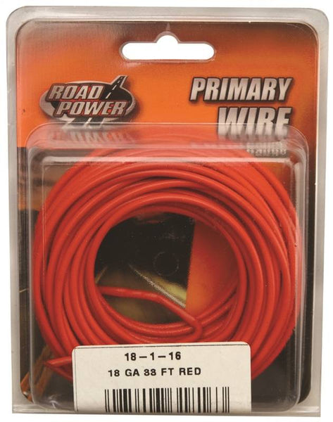 WIRE PRIM RED 33FT CD 18GA
