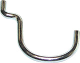 CRAWFORD 18110 Peg Hook, Black/Silver, Chrome