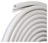Frost King V18WH Gasket Weatherstrip, 1/2 in W, 1/4 in Thick, 17 ft L, Vinyl, White